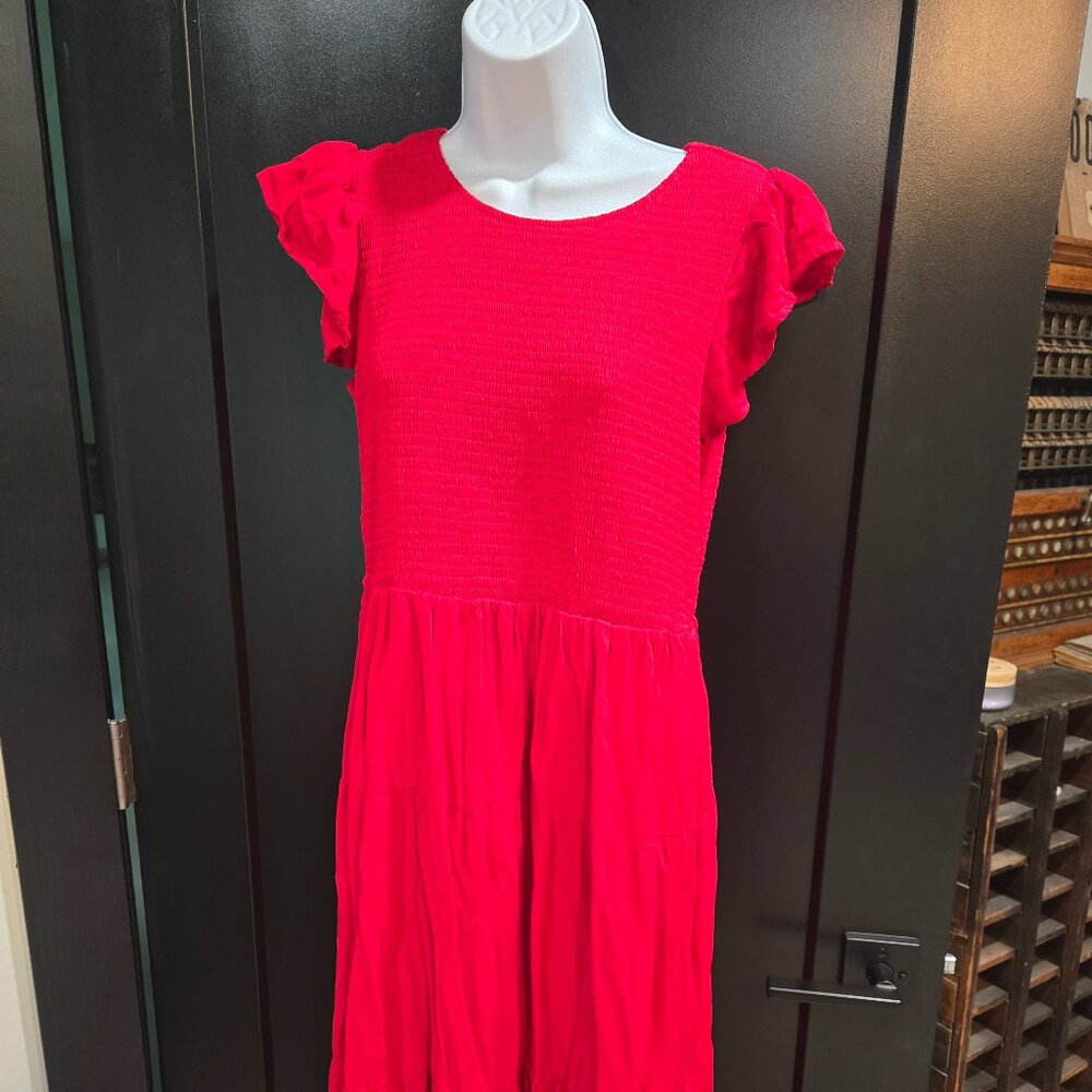 Lularoe Red Grace Maxi Dress Sz L
